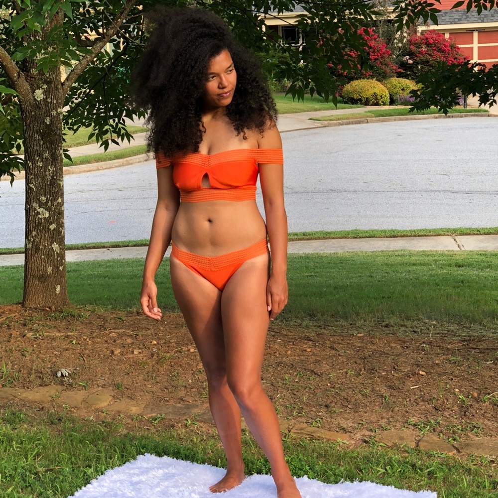 Orange Two piece swimsuit